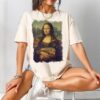 Moo Deng Mona Lisa Comfort Shirt Moo Deng Hippo The Famous Baby T Shirt Moo Deng Bouncy Pig T Shirt Baby Hippo Tee 1