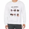 Moo Deng Mood Unisex Heavy Blendtm Crewneck Sweatshirt Cute Funny Cozy Viral Sweater Unique Gift 1