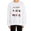 Moo Deng Mood Unisex Heavy Blendtm Crewneck Sweatshirt Cute Funny Cozy Viral Sweater Unique Gift 3