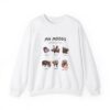 Moo Deng Mood Unisex Heavy Blendtm Crewneck Sweatshirt Cute Funny Cozy Viral Sweater Unique Gift 4