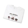 Moo Deng Mood Unisex Heavy Blendtm Crewneck Sweatshirt Cute Funny Cozy Viral Sweater Unique Gift 6