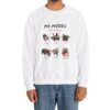 Moo Deng Mood Unisex Heavy Blendtm Crewneck Sweatshirt Cute Funny Cozy Viral Sweater Unique Gift 7