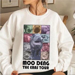 Moo Deng The Eras Tour Shirt Moo Deng Shirt Moo Deng Bouncy Pig T Shirt Cute Thai Baby Hippo Shirt Adorable Animal Tee 1