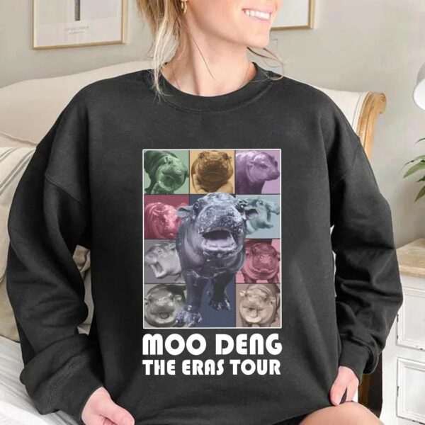 Moo Deng The Eras Tour Shirt Moo Deng Shirt Moo Deng Bouncy Pig T Shirt Cute Thai Baby Hippo Shirt Adorable Animal Tee 2