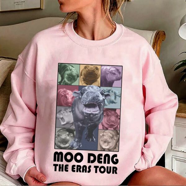 Moo Deng The Eras Tour Shirt Moo Deng Shirt Moo Deng Bouncy Pig T Shirt Cute Thai Baby Hippo Shirt Adorable Animal Tee 3