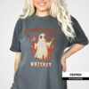 My Favorite Spirit Is Whiskey Halloween T Shirt Funny Boo Ghost Graphic Tee Retro Spooky Season Whiskey Lover Shirt Cute Autumn Fall Gift 2