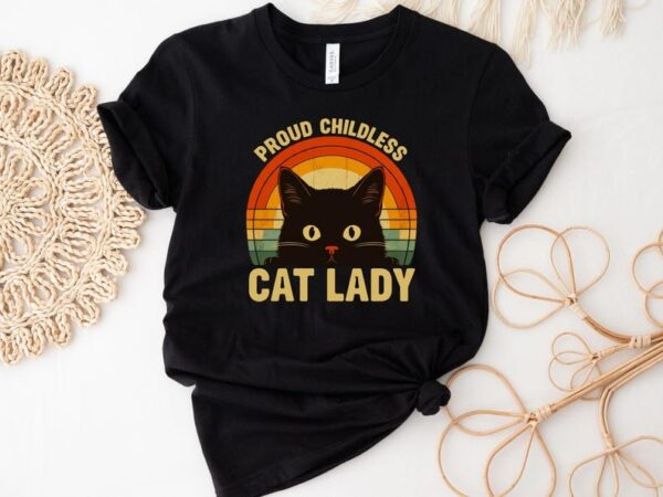 Proud Childless Cat Lady Shirt Funny Election 2024 Tee for Cat Lovers Reproductive Rights Supporters 5