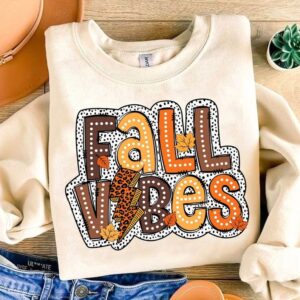 Retro Fall Shirt Fall Vibes Shirt Fall Shirt Shirt Autumn Shirt Fall Autumn Shirt 1