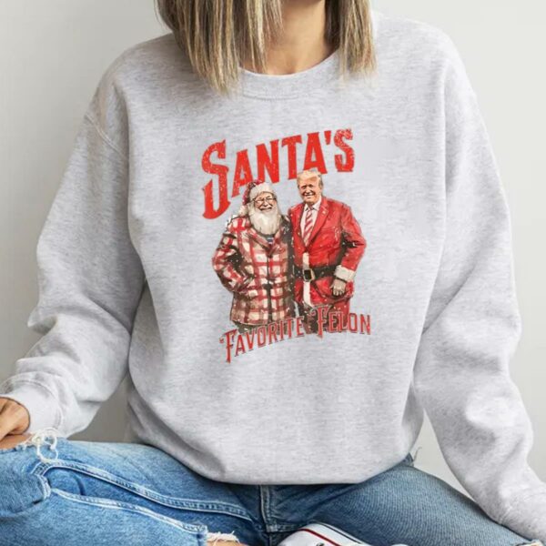 Santa's Favorite Felon Shirt Gift for Republican 4 4