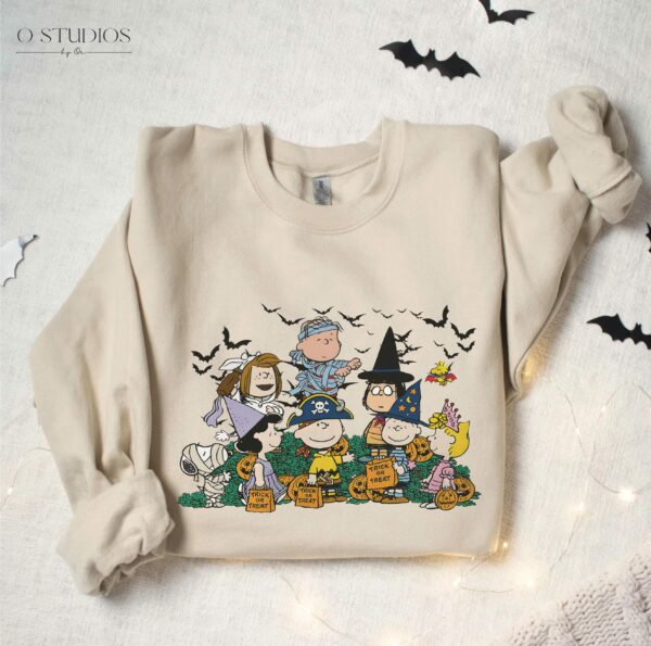 Snoopy Halloween Sweatshirt Fall Snoopy Shirt Charlie Brown Sweatshirt Peanuts Halloween shirt Snoopy Crewneck Snoopy Pajamas Peanuts 4