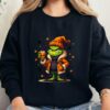 Spooky Grinch Halloween T Shirt Cool Halloween Graphic Tee Grinch Drinking Pumpkin Juice Halloween Unisex Shirt 7