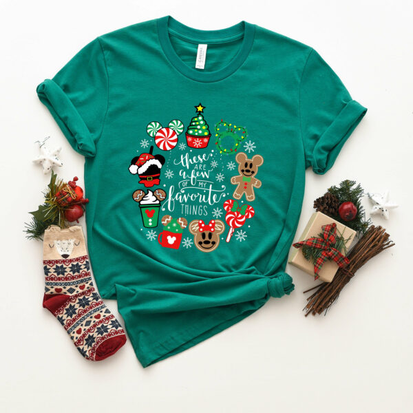 These Are a Few of my Favorite Things Shirt Disney Gingerbread Disney Christmas Shirt Disney Family Disneyworld Trip Christmas Shirt 5