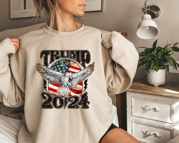 Trump 2024 MAGA Distressed Unisex SweatshirtMAGA ShirtDonald Trump 2024 Republican Shirt Republican Gift Patriot Shirt 1