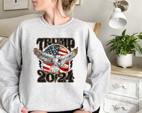 Trump 2024 MAGA Distressed Unisex SweatshirtMAGA ShirtDonald Trump 2024 Republican Shirt Republican Gift Patriot Shirt 2