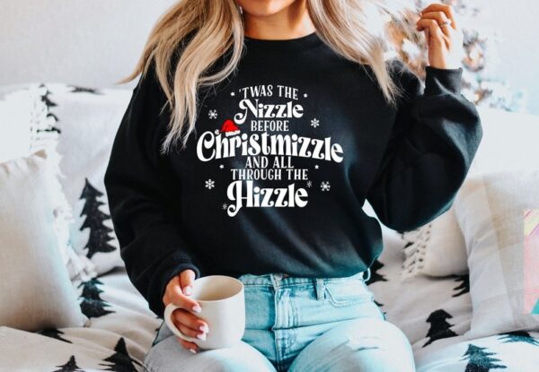 Twas The Nizzle Before Christmizzle Sweatshirt Holiday Sweater Funny Christmas ShirtChristmas GiftSnoop Santa ShirtChristmas sweatshirt 1