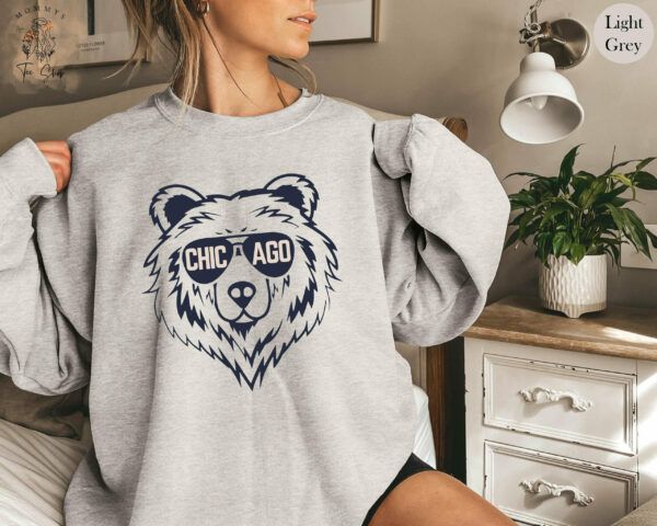 Vintage Chicago Football Crewneck Sweatshirt Bears Shirt Retro Chicago Football Shirt Chicago Sweatshirt Chicago Fan Gift 1