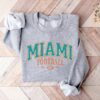 Vintage Miami Football Crewneck Sweatshirt Dolphins Sweatshirt Miami Football Game Day Dolphins Fans Gift Miami Football Game Day Shirt 1