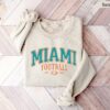 Vintage Miami Football Crewneck Sweatshirt Dolphins Sweatshirt Miami Football Game Day Dolphins Fans Gift Miami Football Game Day Shirt 3