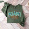 Vintage Miami Football Crewneck Sweatshirt Dolphins Sweatshirt Miami Football Game Day Dolphins Fans Gift Miami Football Game Day Shirt 4