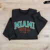 Vintage Miami Football Crewneck Sweatshirt Dolphins Sweatshirt Miami Football Game Day Dolphins Fans Gift Miami Football Game Day Shirt 6