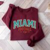 Vintage Miami Football Crewneck Sweatshirt Dolphins Sweatshirt Miami Football Game Day Dolphins Fans Gift Miami Football Game Day Shirt 7