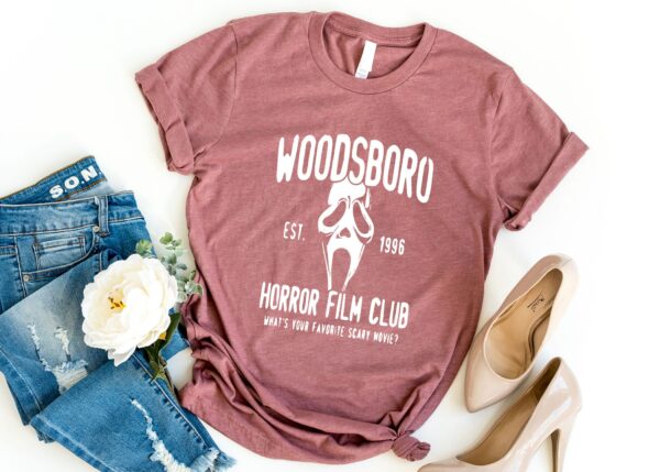 Woodsboro Shirt Horror Movie Club Shirt Ghostface Shirt Horror Movie Lover Shirt Serial Killer Shirt Halloween Club Shirt 4