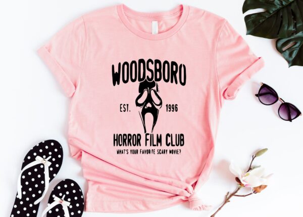 Woodsboro Shirt Horror Movie Club Shirt Ghostface Shirt Horror Movie Lover Shirt Serial Killer Shirt Halloween Club Shirt 5