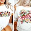 2 Sided Mickeys Very Merry Christmas Party 2024 Shirt Disney Santa Mickey And Friends Group Christmas Lights Shirt Disneyland Xmas Tee 2