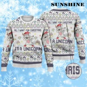 All Want For Christmas Is Unicorn Ugly Christmas Sweater 1 1