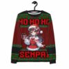 Anime Ugly Christmas Sweater Sweatshirt Ho Ho Ho Senpai Ugly Christmas Sweater Christmas Holiday Gift Anime Lover Gift 7