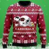 Arizona Cardinal Snoopy And Woodstock Christmas Sweater 3 3