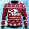 Arizona Cardinal Snoopy And Woodstock Christmas Sweater 4 4