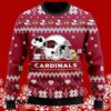 Arizona Cardinal Snoopy And Woodstock Christmas Sweater 5 5