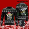 Baby Yoda Oakland Raiders Christmas Ugly Sweater 5 5