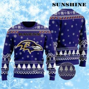 Baltimore Raven Ugly Christmas Sweater Football Gifts 1 1