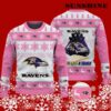 Baltimore Ravens Play Like A Raven Pink Ugly Christmas Sweater 5 5