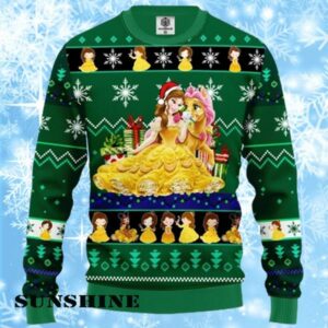 Belle Princess Beauty And The Beast Disney Ugly Christmas Sweater 1 1