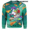 Cat Riding 3D Unicorn Ugly Christmas Sweater 2 2