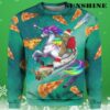 Cat Riding 3D Unicorn Ugly Christmas Sweater 3 3