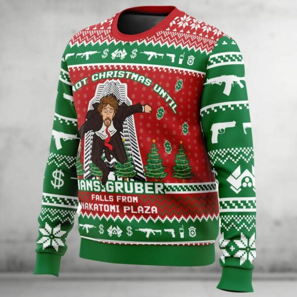 Christmas Hans Gruber Fall Nakatomi Plaza Die Hard Ugly Sweater Movie Xmas Sweater Woman Sweater Sweater Men Funny Xmas Shirt 2