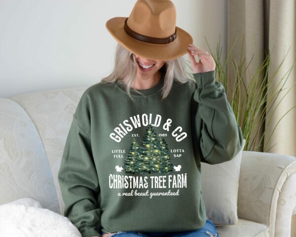 Christmas Tree Sweatshirt Griswolds Tree Farm Since 1989 Crewneck Xmas Family Gift Holiday Spirit Shirt Little Full Lotta Sap 5