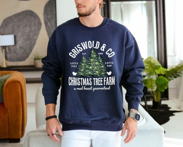 Christmas Tree Sweatshirt Griswolds Tree Farm Since 1989 Crewneck Xmas Family Gift Holiday Spirit Shirt Little Full Lotta Sap 7