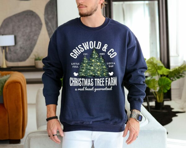 Christmas Tree Sweatshirt Griswolds Tree Farm Since 1989 Crewneck Xmas Family Gift Holiday Spirit Shirt Little Full Lotta Sap 7