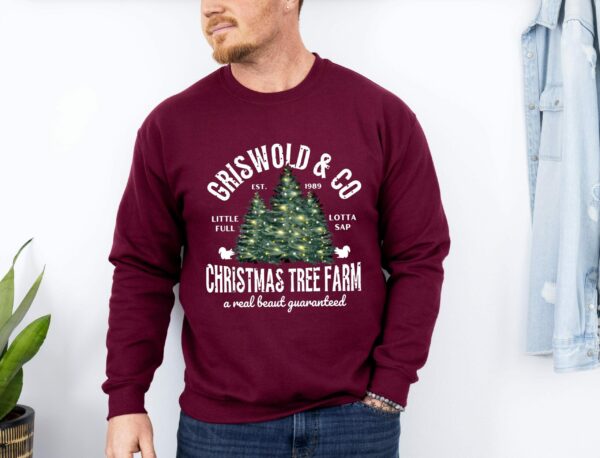 Christmas Tree Sweatshirt Griswolds Tree Farm Since 1989 Crewneck Xmas Family Gift Holiday Spirit Shirt Little Full Lotta Sap 9