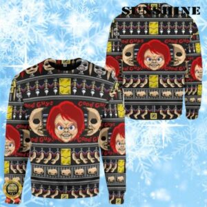 Chucky Horror Character Sweatshirt Halloween Chucky Sweater Spirit Halloween 1 1