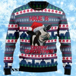 Cow Dairy Christmas Ugly Christmas Sweater 1 1