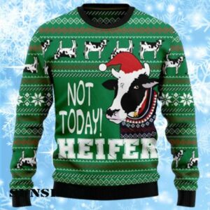 Cow Not Today Heifer Ugly Christmas Sweater 1 1