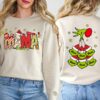 Custom Christmas Mama Kids Names Sweatshirt Christmas Grinch Mama CrewneckGrinchmas Grandma Gift SweatshirtStunk Stink Stank Mama Sweater 2