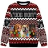 Custom Dog Mom Funny Ugly Christmas Sweaters For Women 2 2