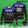 Custom Walking Abbey Road Baltimore Ravens Christmas Sweater 3 3